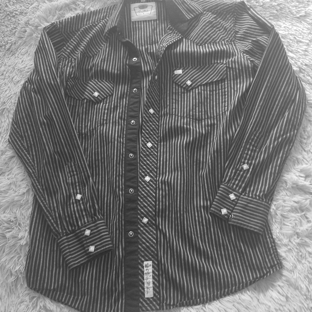 Larry Mahan Cowboy Collection Pearl Snap Down